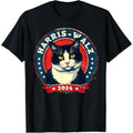 Harris Walz 2024 Funny Cat Election Kamala Harris Tim Waltz T-Shirt made in usa Hoodie, Sweatshirt | GrindPrints.com