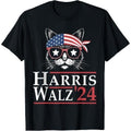 Harris Walz 2024 Funny Cat Election Kamala Harris Tim Waltz T-Shirt made in usastyle{n002}2 Hoodie, Sweatshirt