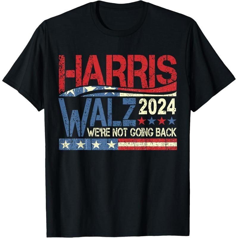 Harris Walz 2024 Kamala Harris 2024 Tim Walz 2024 USA Flag T-Shirt made in usa Hoodie, Sweatshirt | GrindPrints.com