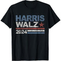 Harris Walz 2024 President Election Vintage Retro Stripe Made Usa T-Shirts, Hoodie, Sweatshirt