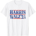 Harris Walz 2024 Retro T-Shirt made in usa Hoodie, Sweatshirt | GrindPrints.com