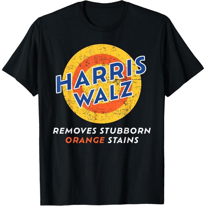 Harris Walz 2024 Waltz Removes Stubborn Orange Stains Funny T-Shirt made in usa Hoodie, Sweatshirt | GrindPrints.com