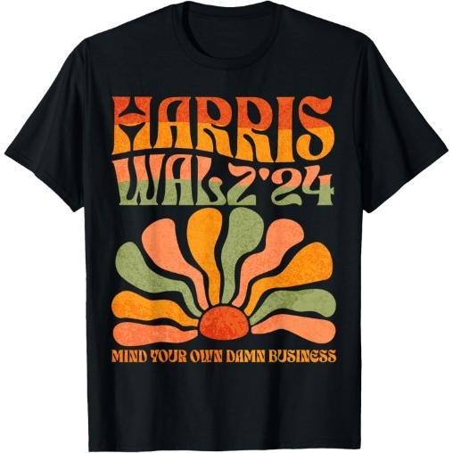 Harris Walz Waltz 2024 Mind Your Own Damn Business T-Shirt made in usa Hoodie, Sweatshirt | GrindPrints.com
