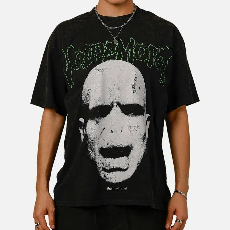 Harry P. Dark Lord Voldemort Vintage T-Shirt Trending Movie Shirt Menswear Womenswear Streetwear Movie Fans Graphic...