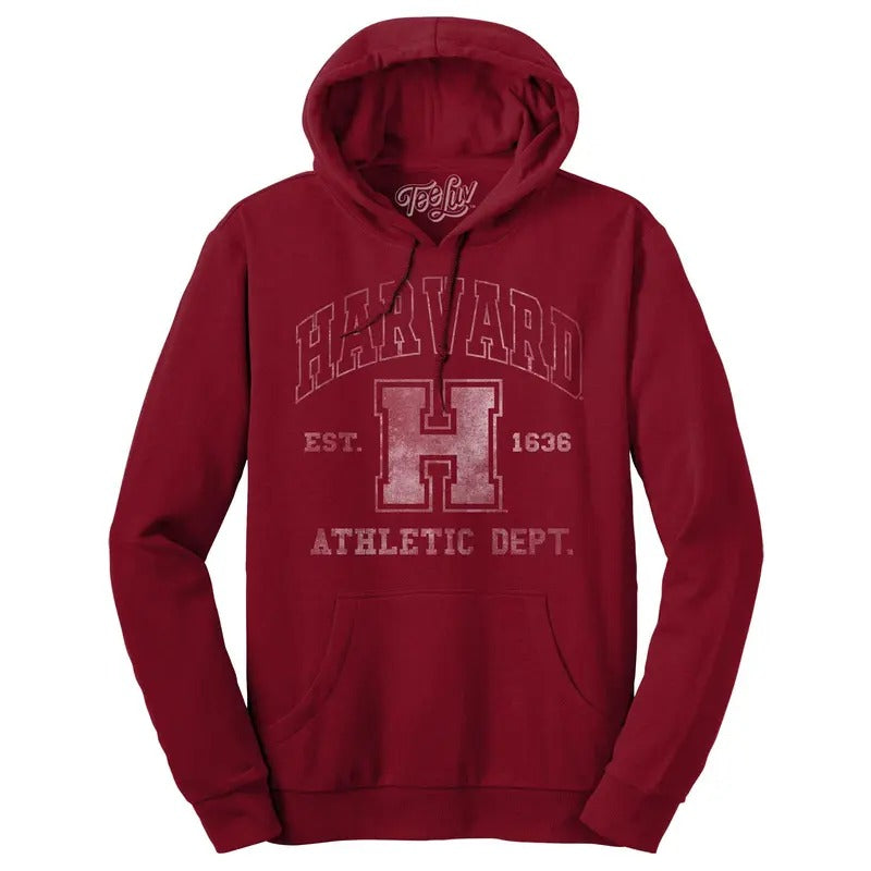 Harvard Athletic Department Pullover Hooded Sweashirt - Crimson T-Shirts, Hoodie, Sweatshirt | GrindPrints.com