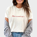 Have a Word Ref Shirt, Funny Women England Football Graphic Printed Tee, It's Coming Home  Soft Fabric Short Sleeve Tee...