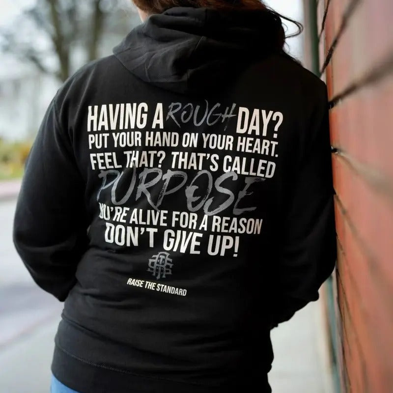 Having  A Rough Day? Mental Health Unisex Hoodie T-Shirts, Sweatshirt | GrindPrints.com