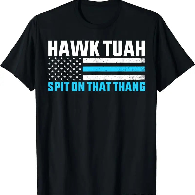 Hawk Tush Spit on that Thang Viral Election 2024 USA Flag T-Shirt Hoodie, Sweatshirt | GrindPrints.com