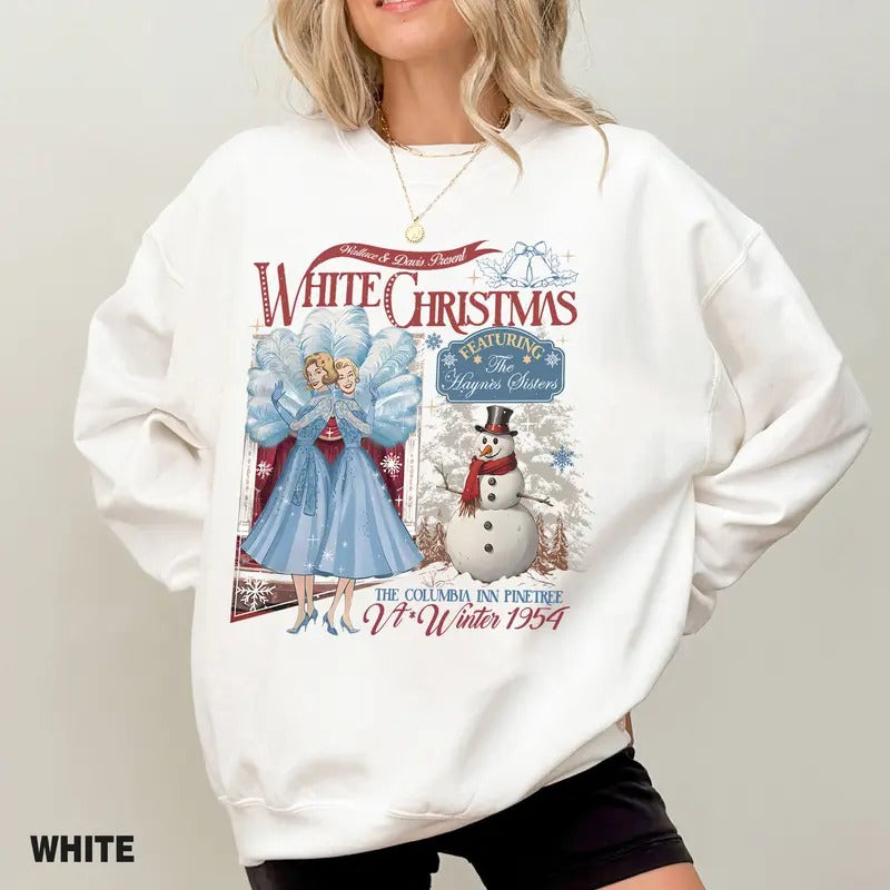 Haynes Sisters White Movie Movie Watching Shirt White Movie 1954 T-Shirts, Hoodie, Sweatshirt