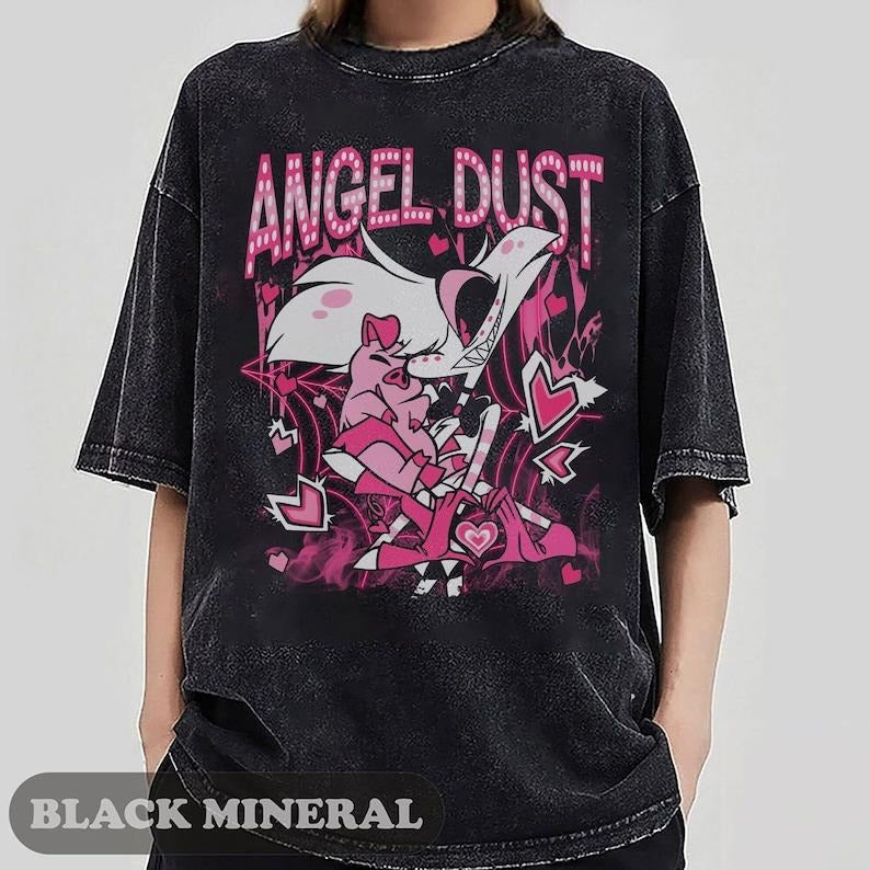 Hazbin Hotel Angel Dust And Fat Nugget Cute T-Shirt, Hazbin Hotel Characters SweaT-Shirts, Helluva Boss, Gifts Hoodie,...