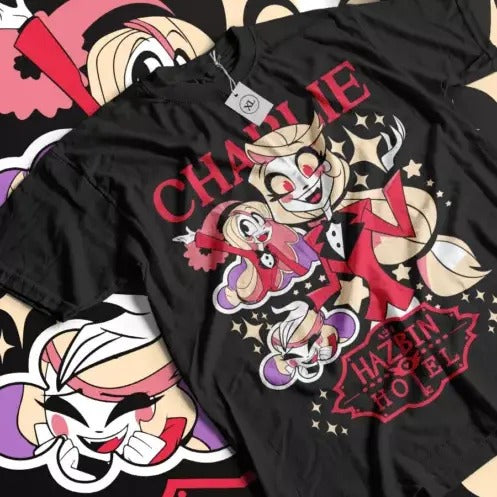 Hazbin Hotel Charlie & Vaggie Unisex T-Shirt Fan Hazbin Hotel Movie Gift Shirt Hoodie, Sweatshirt | GrindPrints.com