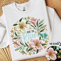 He Is Risen  DTF Transfers - THIS IS NOT A SHIRT Hoodie, Sweatshirt | GrindPrints.com