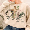 He Is Risen DTF Transfer - THIS IS NOT A SHIRT Hoodie, Sweatshirt | GrindPrints.com