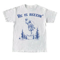 He Is Rizzin Vintage Graphic T-Shirt, Vintage Jesus Playing Basketball Unisex Adult T Shirt, Vintage 90s Funny T Shirt,...