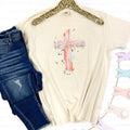 He Lives Cross Comfort Colors T-Shirt Hoodie, Sweatshirt | GrindPrints.com