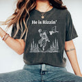He is Rizzin' Funny Jesus Playing Basketball T-Shirt, Funny Jesus Shirt, Jesus Basketball Easter Shirt, Easter Gift...