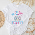 He or She What Will Our Little Peanut T-Shirt, Matching Gender Reveal Party Tee, Unisex Baby Announcement Shirt Hoodie,...