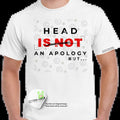 Head is not an apology - Men's funny T-shirt - Menswear Hoodie, Sweatshirt | GrindPrints.com