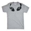 Headphones Around The Neck T Shirt Cool Music Rock and Roll DJ Tee Mens Funny T Shirts Cool Tees Soft Stylish Casual...