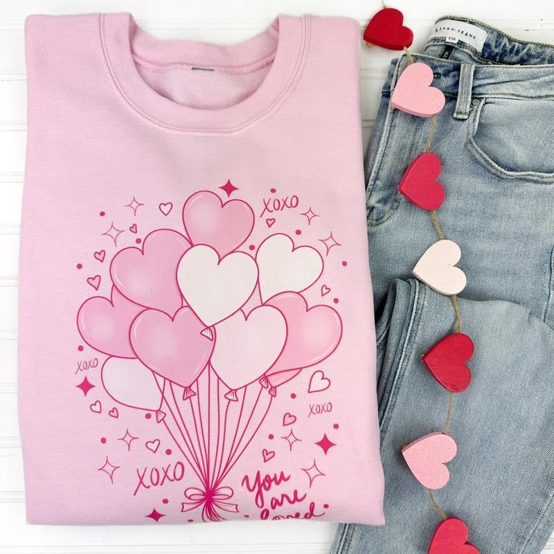 Heart Balloons Gildan Sweatshirt T-Shirts, Hoodie | GrindPrints.com