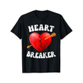 Heart Breaker Men T-Shirts, Funny Valentine'S Day Novelty Graphic Printed Tee, Short Sleeve Valentine'S Day Couple...