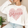 Heart Floral Mama Sweatshirt, Floral Mama Sweatshirt, Spring flowers for mama Sweatshirt, Mother's Day Sweatshirt, Funny...