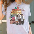 Heartstopper Series Book Shirt, Charlie And Nick Bookish Unisex  Tee Tops Cotton Short Sleeve Tshirt Hoodie, Sweatshirt