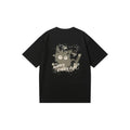 Heavy American Back Cartoon Print Fashion Simple and All-Matching Loose Casual Cotton Short Sleeve T-shirt Hoodie, Sweatshirt