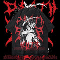 Heavy Oversized Dyenomite Mineral Wash Unisex Anime T-Shirt, Streetwear & Gym Style Ryuk Cotton Menswear Hoodie, Sweatshirt