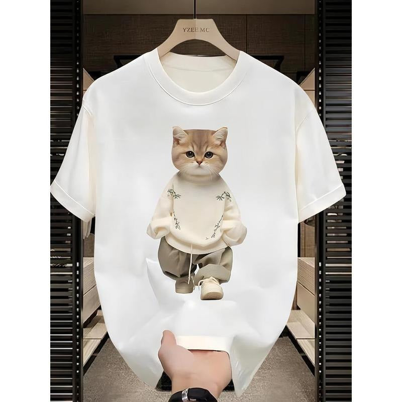 Heavyweight pure cotton short sleeve t-shirt Unisex Summer loose fit versatile couple top Hoodie, Sweatshirt