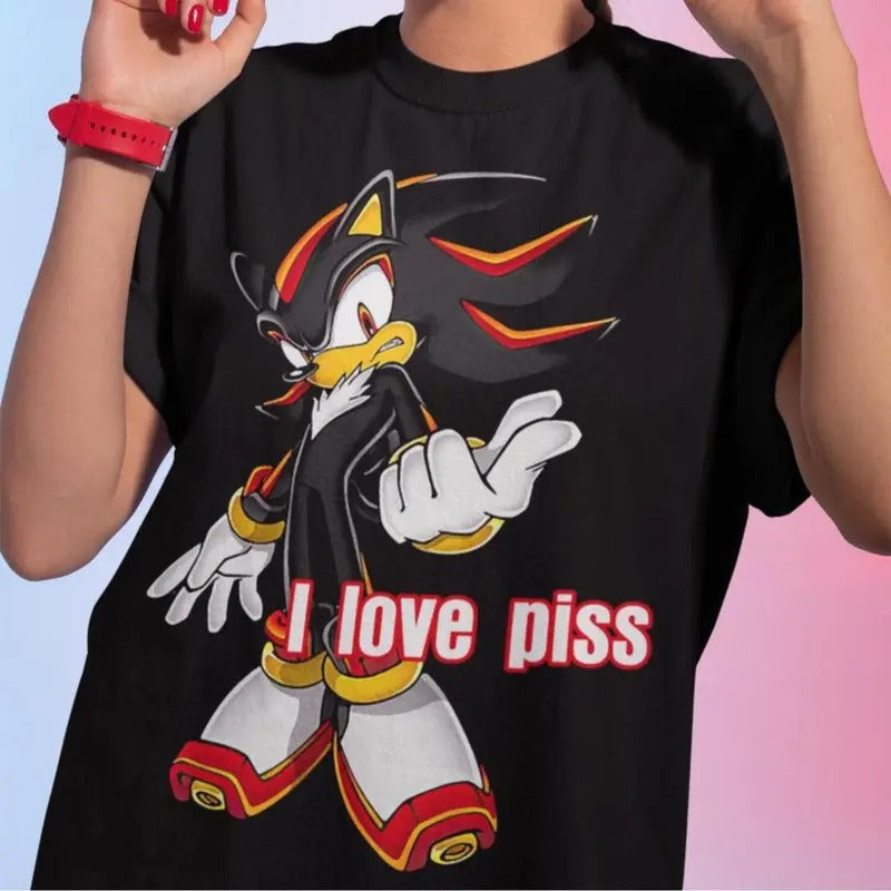 Hedgehog Sh3dow T-shirt - Gaming Legend Apparel, Funny Dumb T-Shirt, Meme Shirt, Menswear Womenswear Streetwear, Graphic...