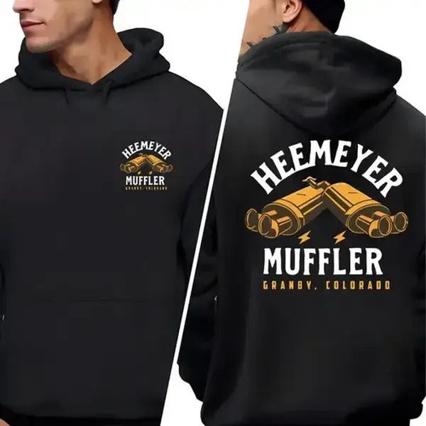Heemeyer Muffler Unisex Hoodie Sweatshirt And T-Shirt 2 sided printing, Unique Design, Full Size Gift ,Unisex Cotton...