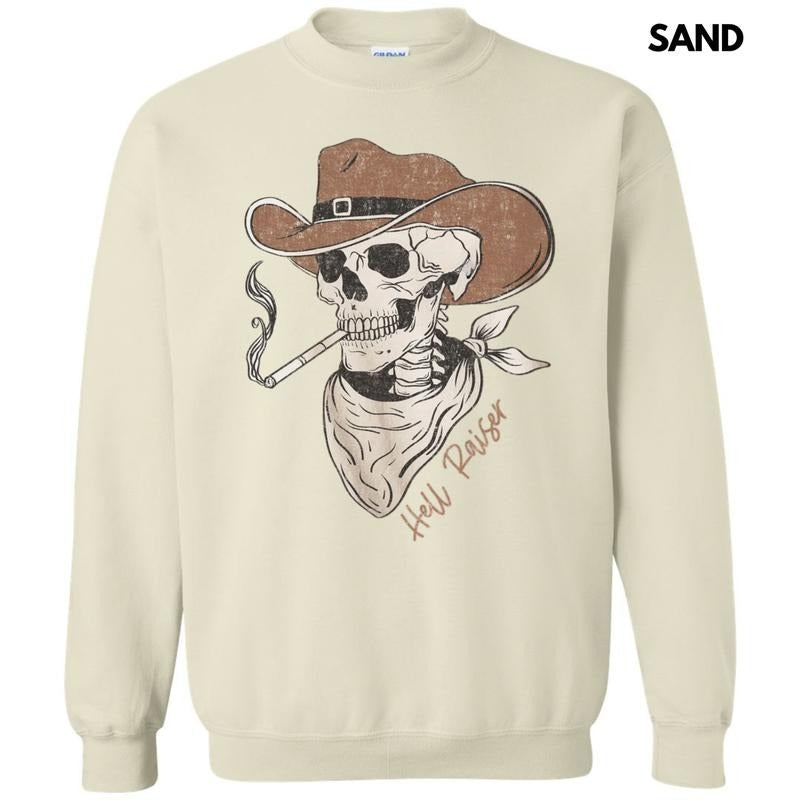 Hell Raiser Cowboy Sweatshirt T-Shirts, Hoodie | GrindPrints.com