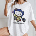 Hello Coraline T-Shirt, Spooky Sweatshirt, Hello Halloween Hoodie | GrindPrints.com