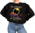 Hello Darkness My Old Friend Solar Eclipse April 08 2024 Sweatshirt, Total Solar Eclipse 2024 Shirt, Eclipse Event...