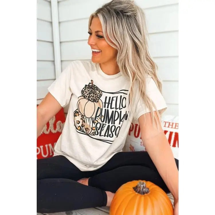 Hello Pumpkin Season T-Shirt Hoodie, Sweatshirt | GrindPrints.com
