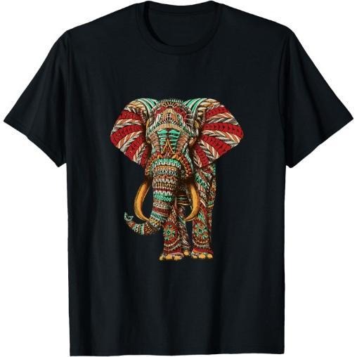 Henna Stylish Artistic Save The Elephants | Wildlife T-Shirt Made in USA Hoodie, Sweatshirt | GrindPrints.com