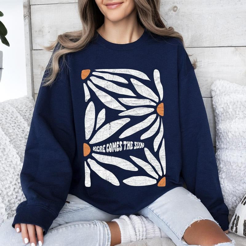 Here Comes Sun Boho Floral T-Shirts, Hoodie, Sweatshirt