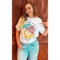 Here Comes the Sun Graphic T-Shirt Hoodie, Sweatshirt | GrindPrints.com