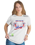 Here For The Bang - Women's funny 4th of July T-shirt Hoodie, Sweatshirt | GrindPrints.com