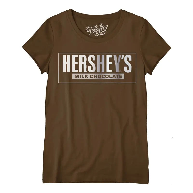 Hershey's Logo Women's Scoopneck T-Shirt - Brown Hoodie, Sweatshirt | GrindPrints.com