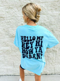 Hey Hi Graphic Tee Hoodie, Sweatshirt | GrindPrints.com