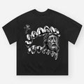 High Quality Diamond Steel Teeth & Jesus Print T-Shirt, Vintage Graphic Tee, Y2k Clothing, Unisex Cotton Crewneck T-Shirt