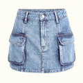 High Waisted Denim Mini Skirt Flap Pocket Bodycon Jean Cargo SkirtsY2K T-Shirts, Hoodie, Sweatshirt | GrindPrints.com