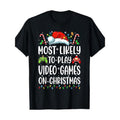 High quality everyday wear men's crewneck T-shirts, funny gamers are most likely to play video game T-shirts at Christmas...