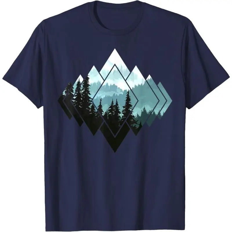 Hiking Camping Mountains Nature Trekking Hiking Gift T-Shirt Made in USA Hoodie, Sweatshirt | GrindPrints.com