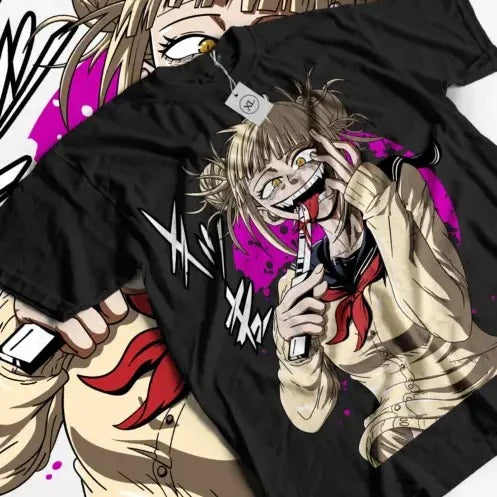 Himiko Toga T-Shirt My Hero Academia Izuku Midoriya Girl Kawaii Shirt All Size Hoodie, Sweatshirt | GrindPrints.com