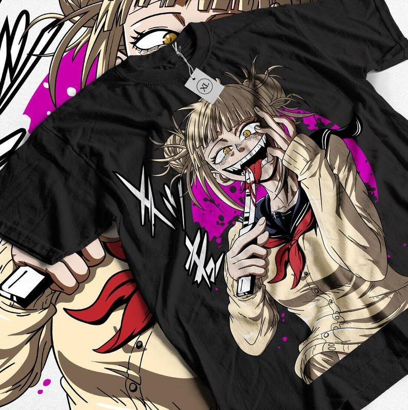 Himiko Toga T-Shirt S-4XL My Hero Academia Izuku Midoriya Girl Kawaii Shirt Tshirt S-4XL Hoodie, Sweatshirt | GrindPrints.com
