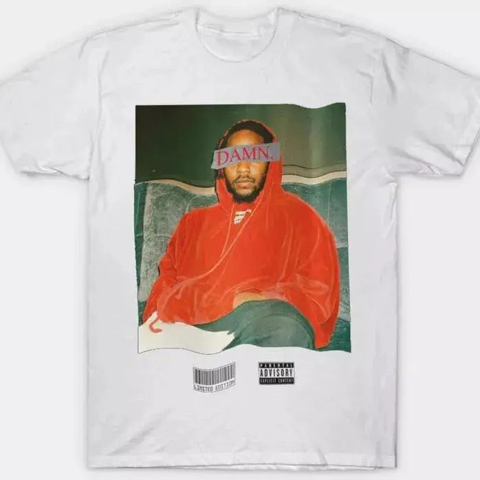 Hip Hop DAMN. Rapper Kendrick Lamar Vintage Love Loyalty Blood Element T Shirt Cotton Menswear Hoodie, Sweatshirt