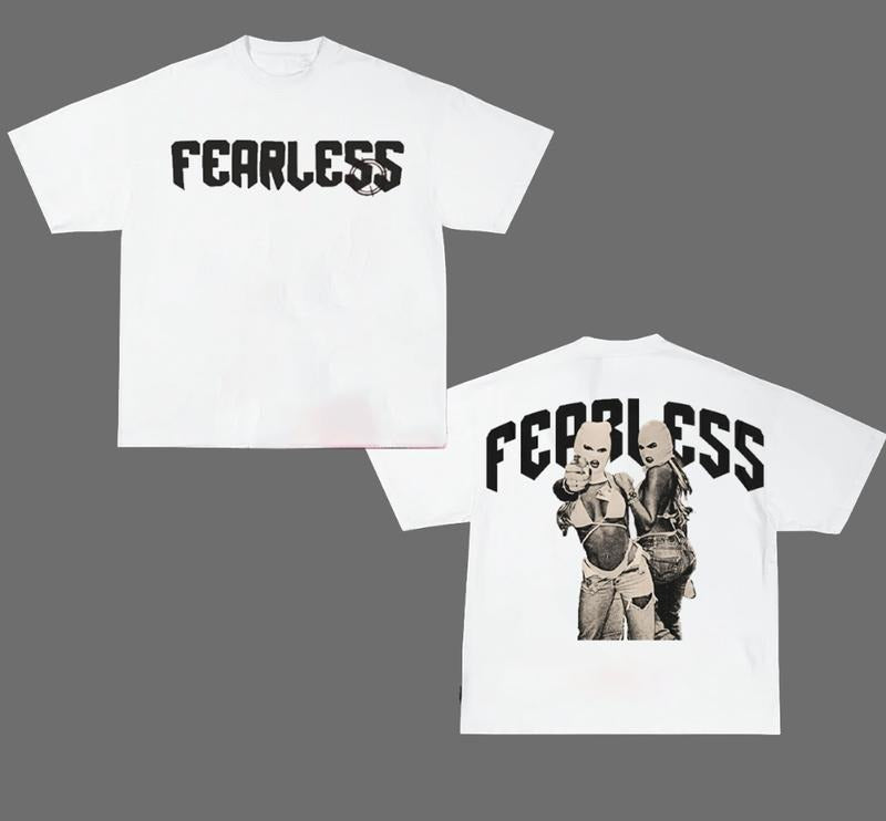 Hip Hop Streetwear Y2k Fashion Vintage Fearless Double Girl Gang T Shirt Hoodie, Sweatshirt | GrindPrints.com